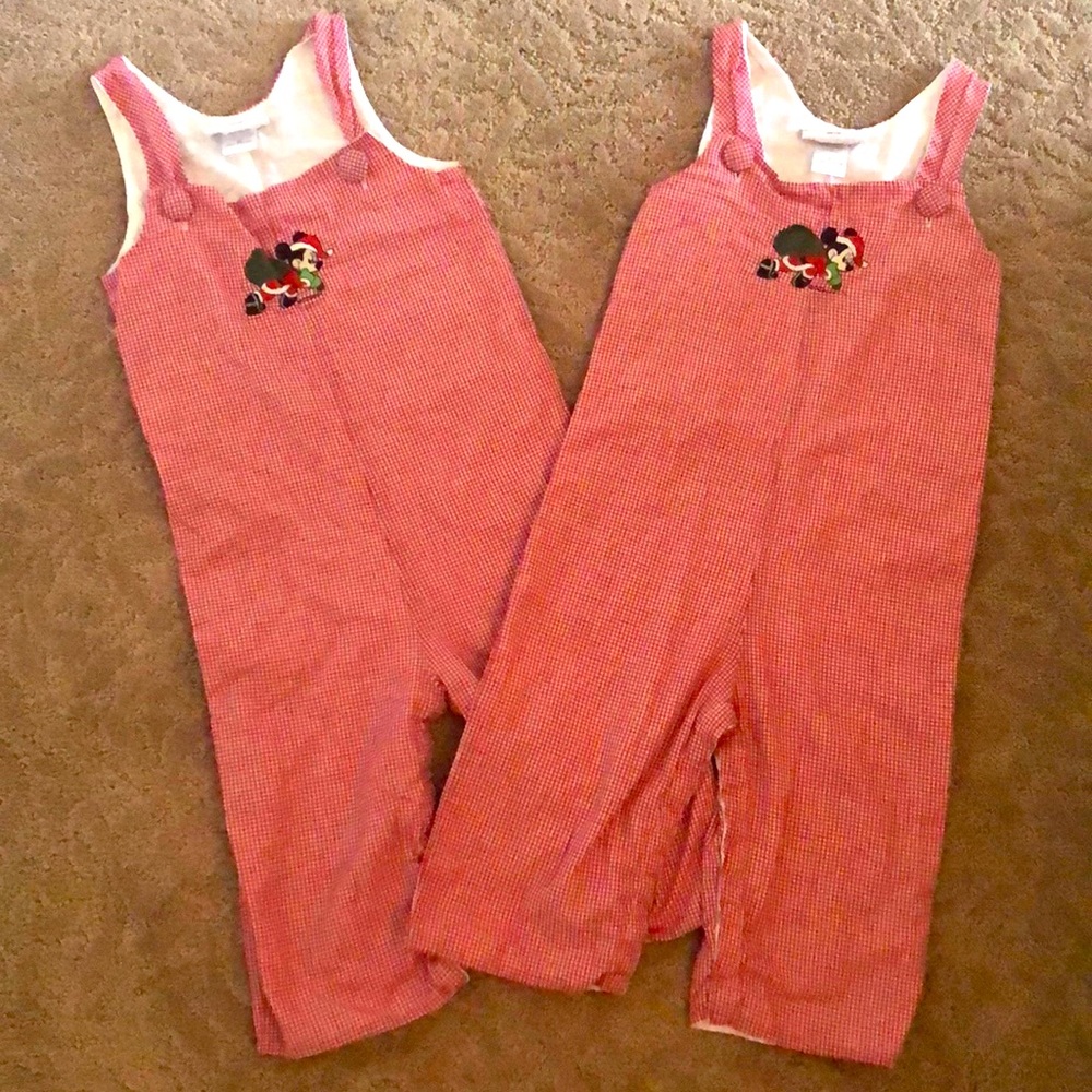Boys’ embroidered Christmas one-piece overall
